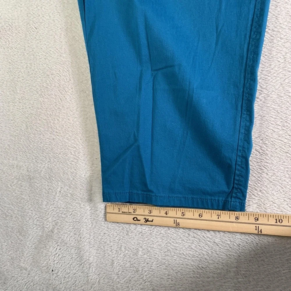 Dockers Pants Womens 12 Blue 5-Pocket Truly Slimming Capri Stretch Twill NEW‎ - Picture 10 of 13